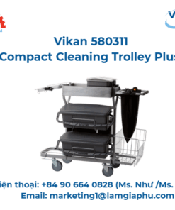 Xe đẩy làm sạch, Vikan 580311, 40 cm, Màu xám