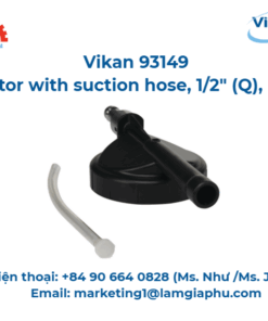 Kim phun có ống hút, Vikan 93149, 1/2" (Q), Đen