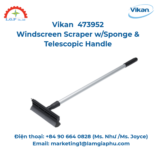 Kính chắn gió, Vikan 473952, 710 mm, Màu đen