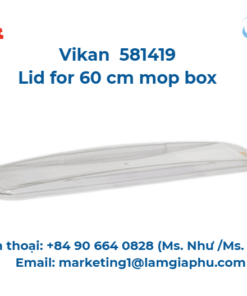 Nắp hộp lau, Vikan 581419, 60 cm, 685 mm, Trong suốt