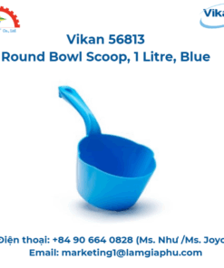 Muỗng bát tròn, Vikan 56813, 1 lít, xanh lam