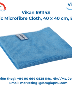 Vải sợi nhỏ cơ bản, Vikan 691143, 40 x 40 cm, Xanh lam ﻿