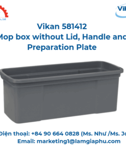 Hộp lau nhà không có nắp, Vikan 581412, 40 cm, 550 mm, Xám