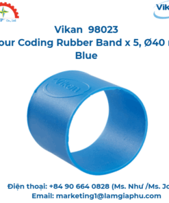 Dây cao su mã màu x 5, Vikan 98023, Ø40 mm, Xanh lam