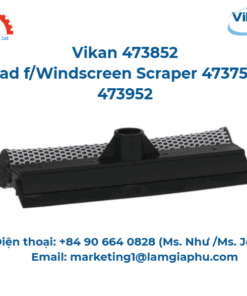 Đầu f/Kính chắn gió, Vikan 473852, 200 mm, Màu đen