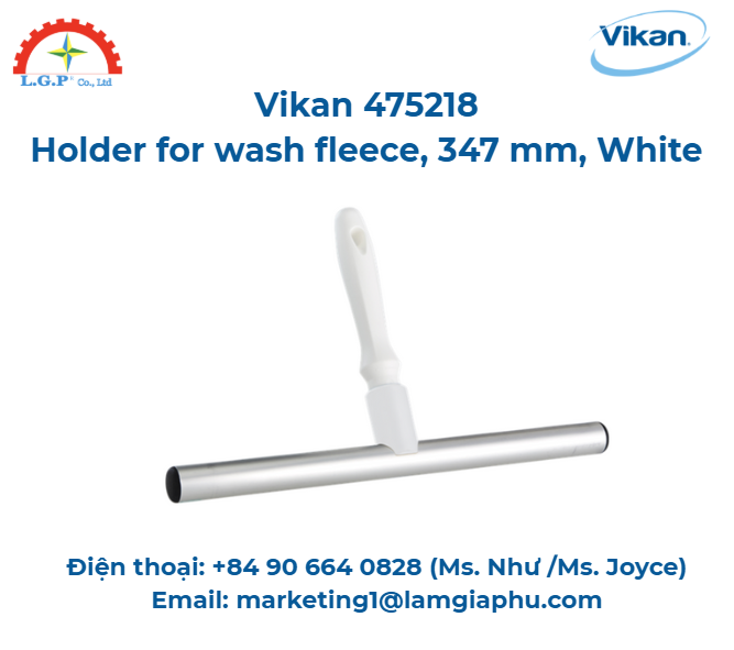 Giá đỡ lông cừu giặt, Vikan 475218, 347 mm, Trắng