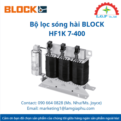 BLOCK HF1K 7-400| Bộ lọc sóng hài BLOCK HF1K 7-400 - LGP Trading Co., Ltd